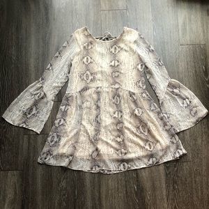 Adrienne Snake Print Dress
